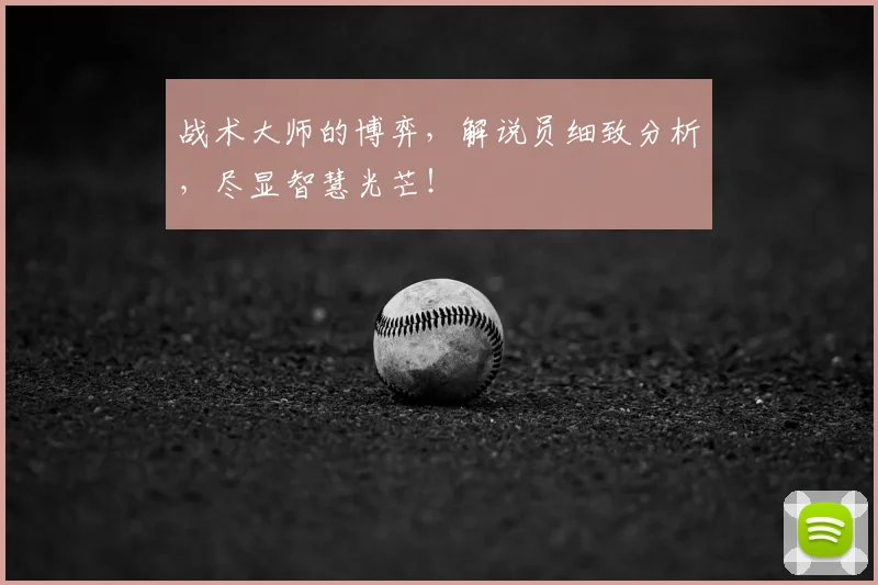 战术大师的博弈,解说员细致分析,尽显智慧光芒!